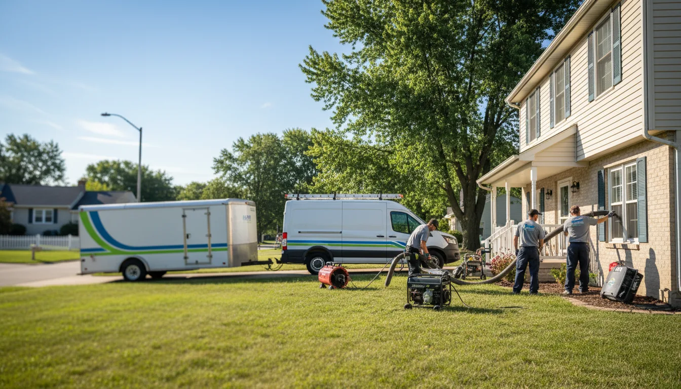 Flooded Basement Restoration And Cleanup With Repair in Stockton, IL near me